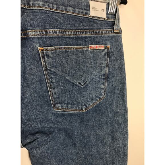 Hudson Riley Crop Relaxed Straight Exposed Zipper 28 6 Edgy Capsule USA Made - Picture 10 of 14